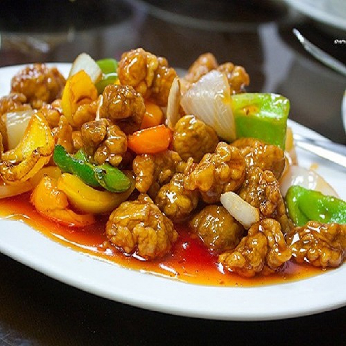 Свинина в кисло-сладком соусе рецепт – Китайская кухня: Основные блюда. «Еда»